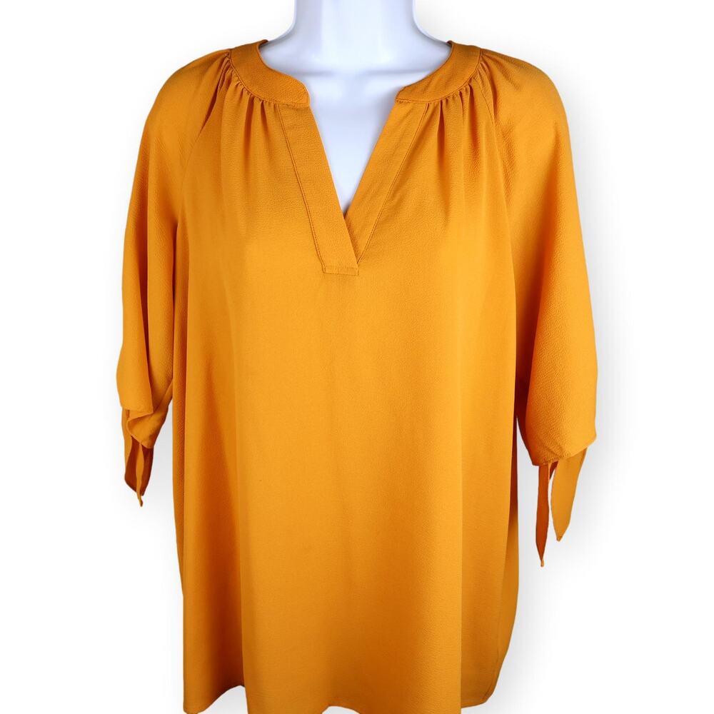 Michael Kors Mustard Yellow Womens Blouse M